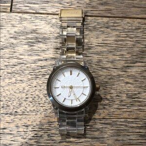 DKNY Clear Transparent Watch